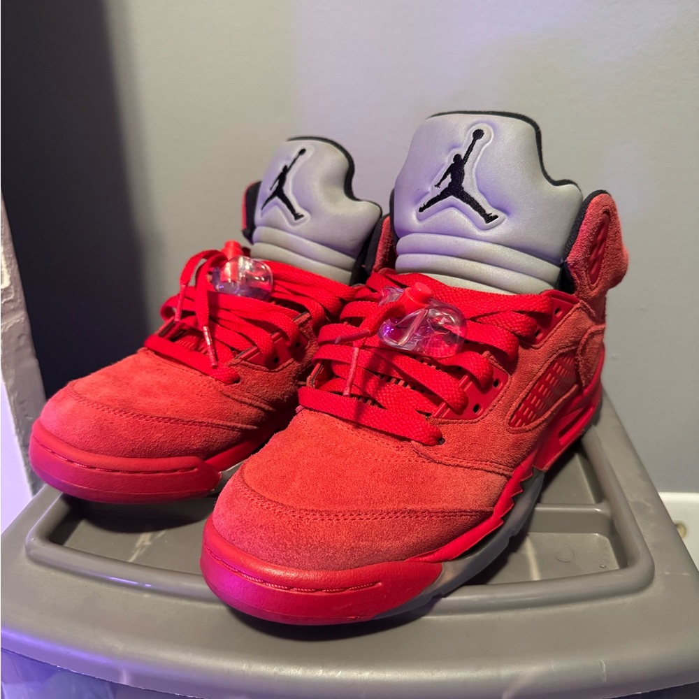 Air Jordan 5 Red Suede Gs